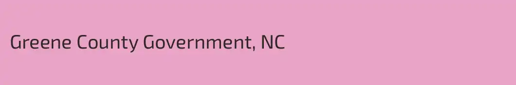 Greene County Government, NC